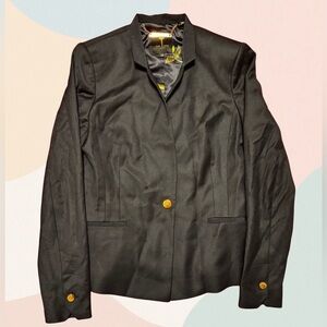 Ted Baker Black Blazer with Gold Buttons